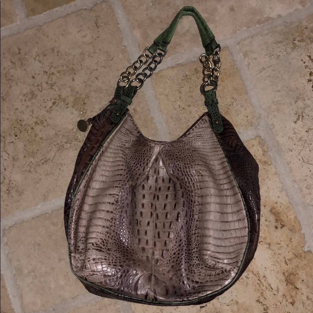 Leather hand bag